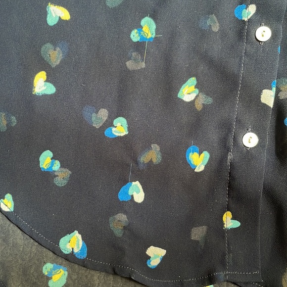 A new day sheer button up blouse - Picture 7 of 16